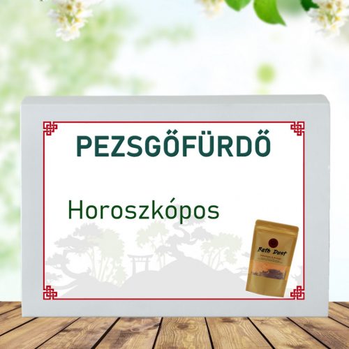 Feliratos pezsgő fürdőpor -Horoszkópos