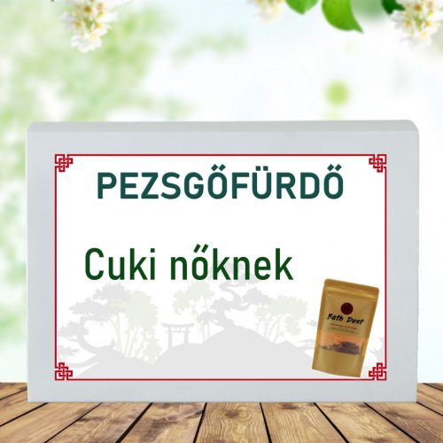 Feliratos pezsgő fürdőpor -Cuki nőknek