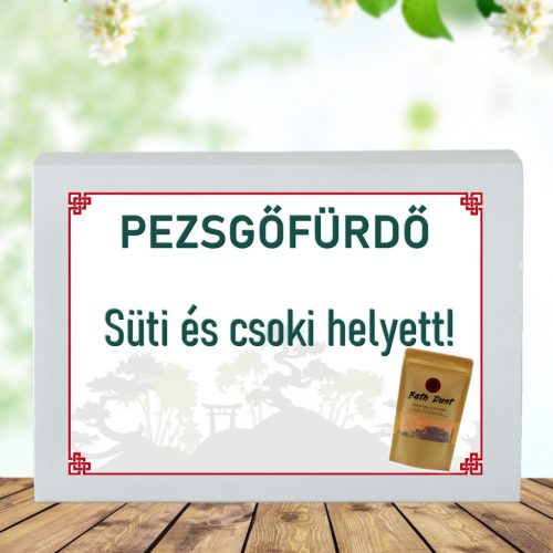 Feliratos pezsgő fürdőpor -Süti és csoki helyett