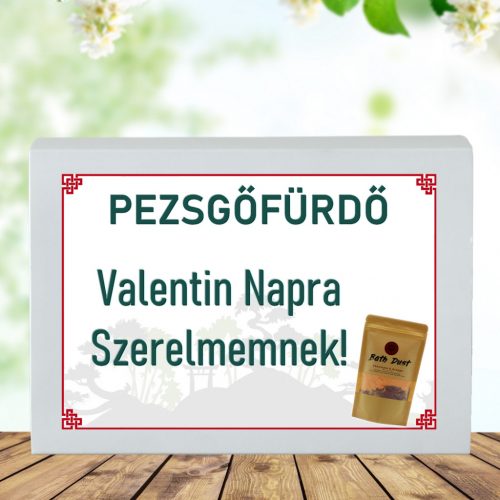 Feliratos pezsgő fürdőpor -Valentin napra