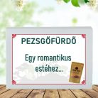 Feliratos pezsgő fürdőpor -Egy romantikus estéhez