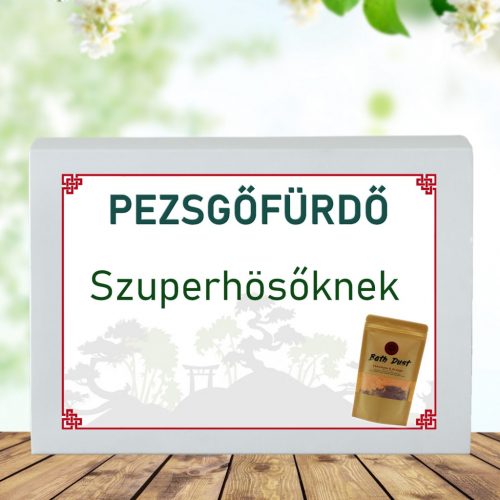 Feliratos pezsgő fürdőpor -Szuperhösőknek