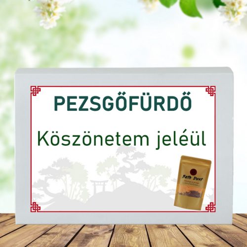 Feliratos pezsgő fürdőpor -Köszönetem jeléül