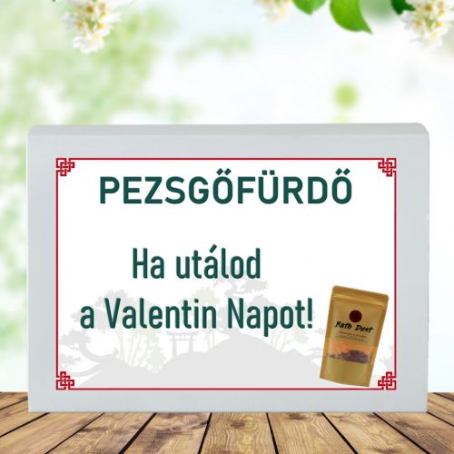 Feliratos pezsgő fürdőpor -Ha utálod a Valentin napot