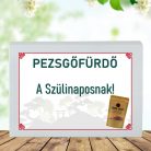 Feliratos pezsgő fürdőpor -Szülinaposnak