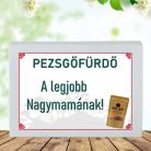 Feliratos pezsgő fürdőpor -Legjobb Nagymamának