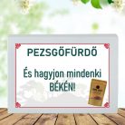 Feliratos pezsgő fürdőpor -Hagyjon mindenki békén