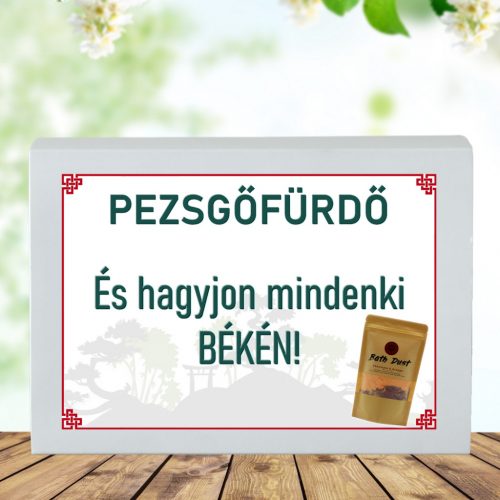 Feliratos pezsgő fürdőpor -Hagyjon mindenki békén