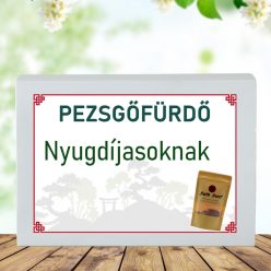 Feliratos pezsgő fürdőpor -Nyugdíjasoknak