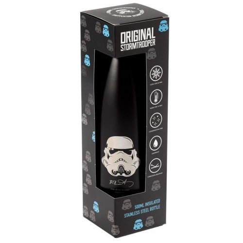 Thermo Kulacs 500ml, Fém - Az Eredeti Stormtrooper - Fekete -star wars