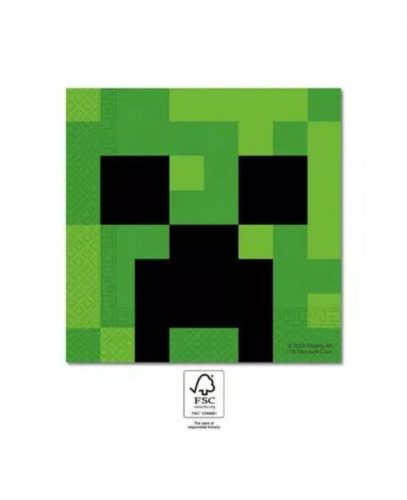 Minecraft szalvéta 20 db-os FSC 2 rétegű. 